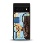 wanderlust back phone cover | glass case for google pixel 6 pro