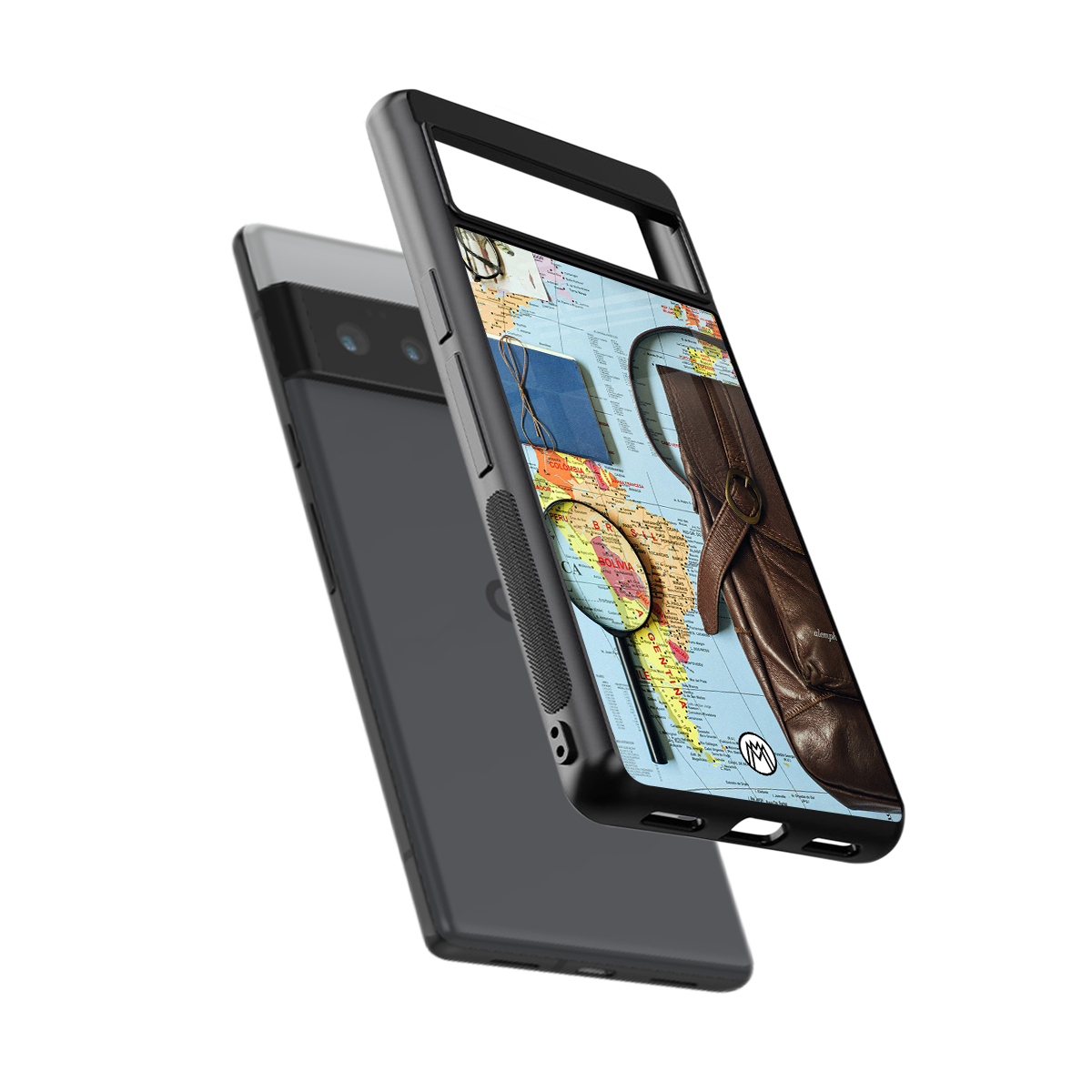 wanderlust back phone cover | glass case for google pixel 6 pro