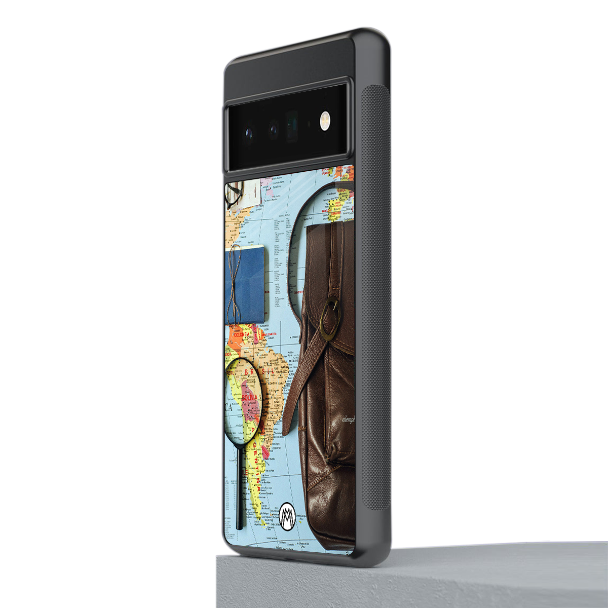 wanderlust back phone cover | glass case for google pixel 6 pro