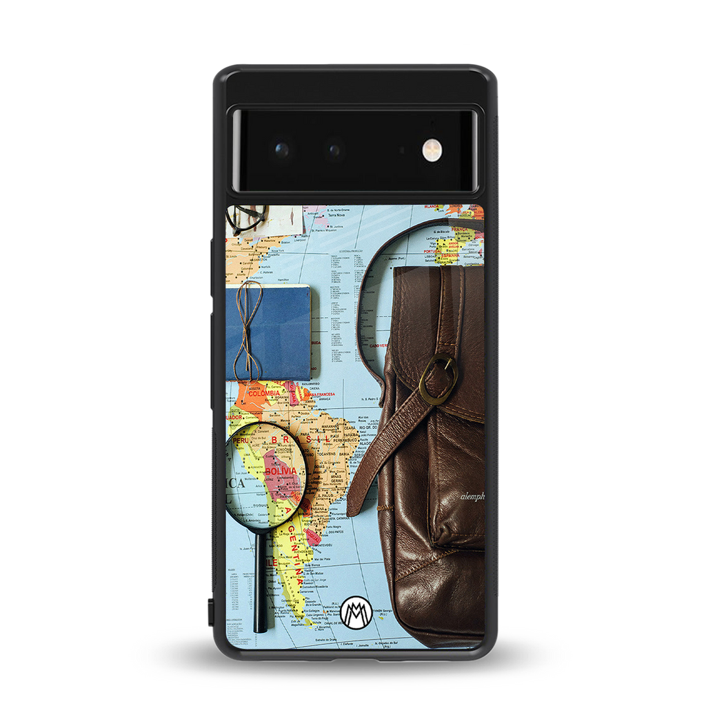 wanderlust back phone cover | glass case for google pixel 6