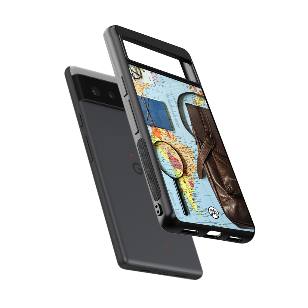 wanderlust back phone cover | glass case for google pixel 6