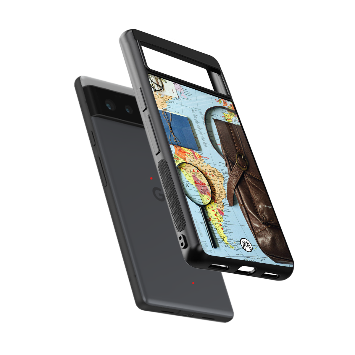 wanderlust back phone cover | glass case for google pixel 6