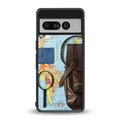 wanderlust back phone cover | glass case for google pixel 7 pro