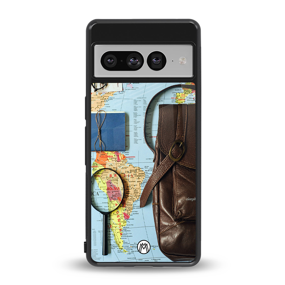 wanderlust back phone cover | glass case for google pixel 7 pro