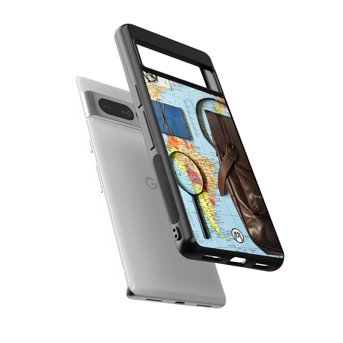 wanderlust back phone cover | glass case for google pixel 7 pro