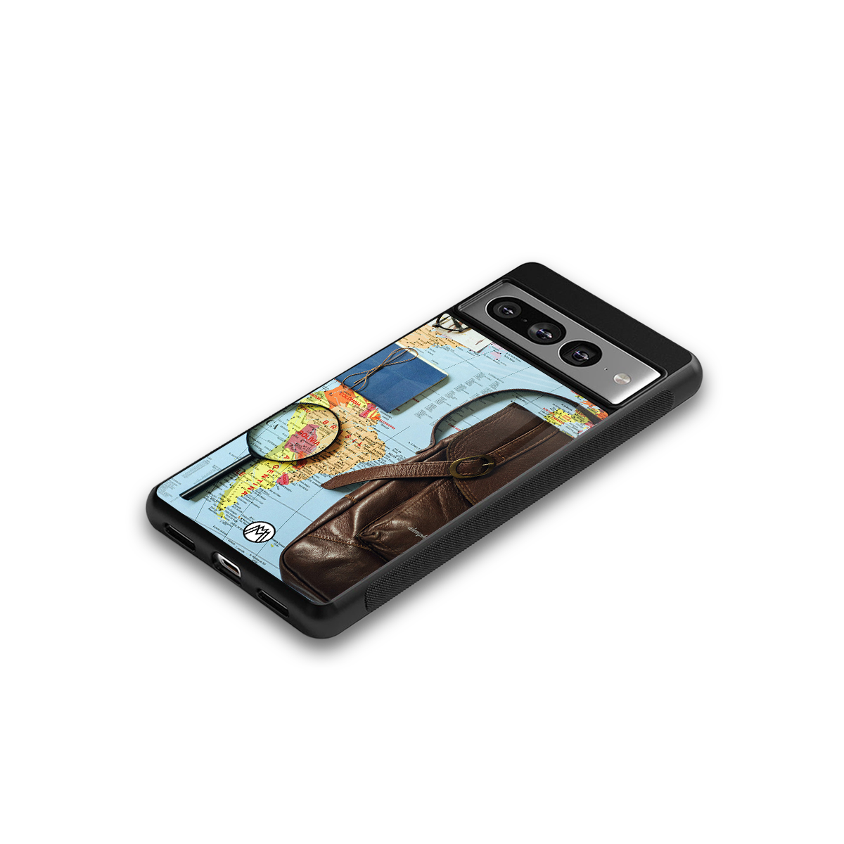 wanderlust back phone cover | glass case for google pixel 7 pro