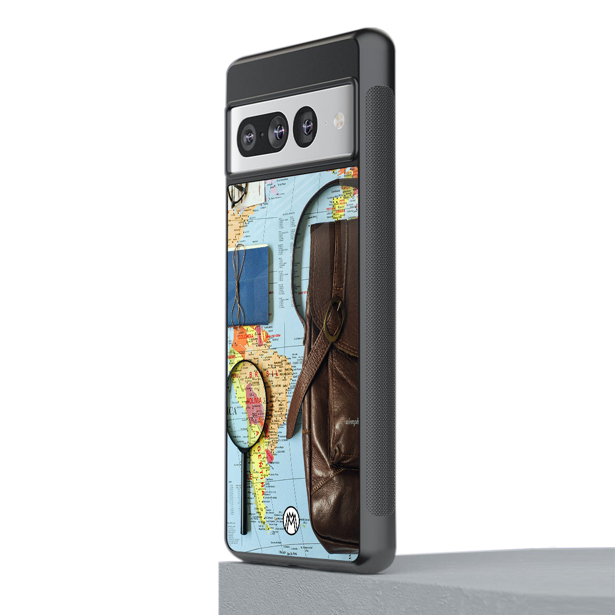 wanderlust back phone cover | glass case for google pixel 7 pro