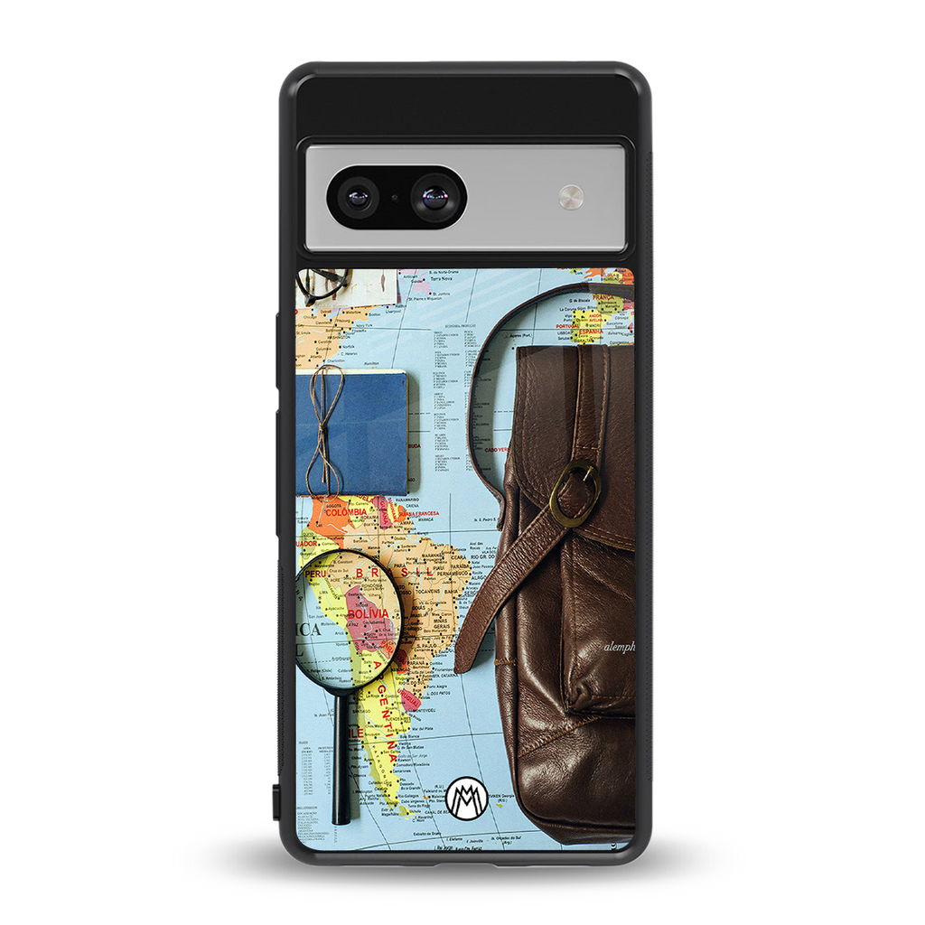 wanderlust back phone cover | glass case for Google Pixel 7
