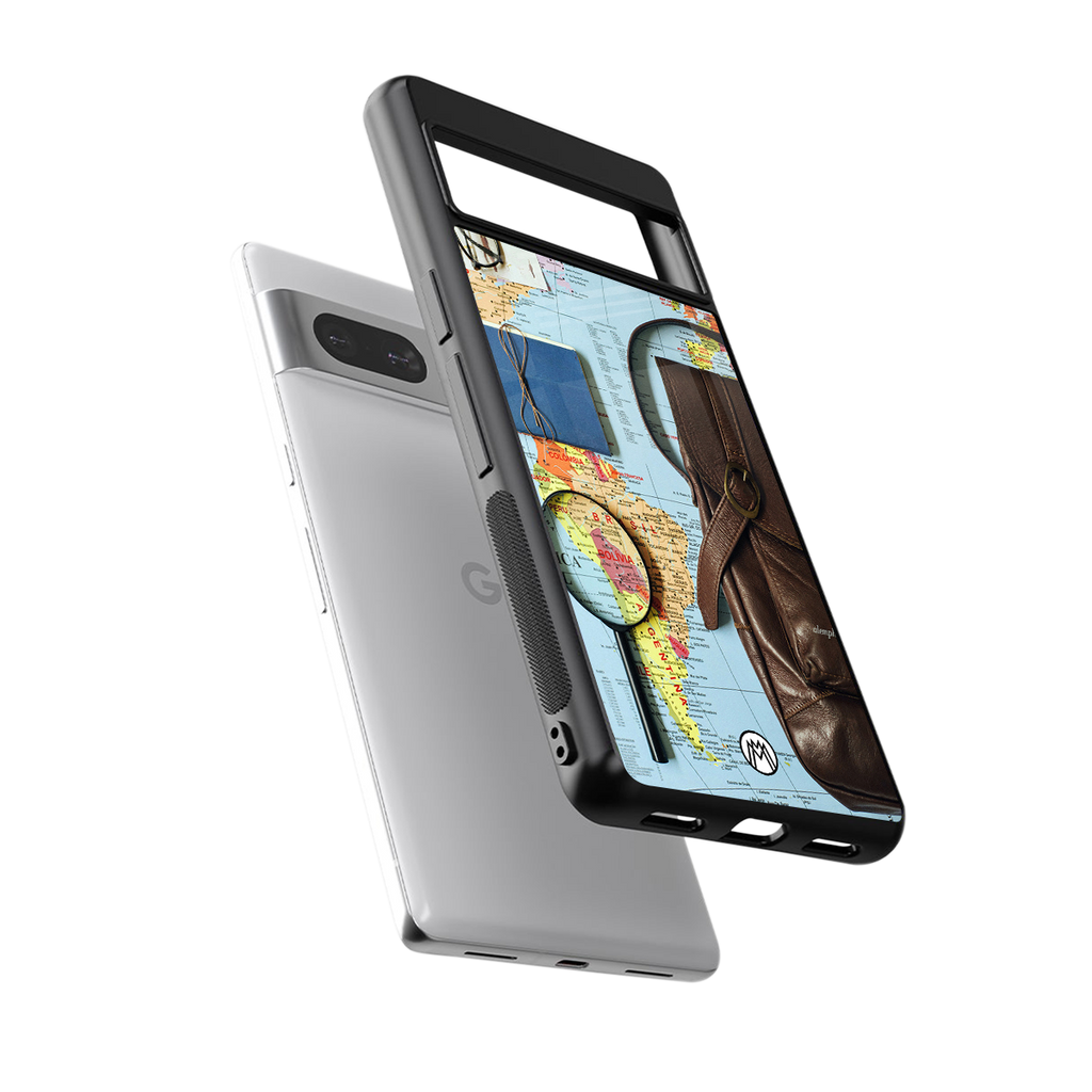wanderlust back phone cover | glass case for Google Pixel 7