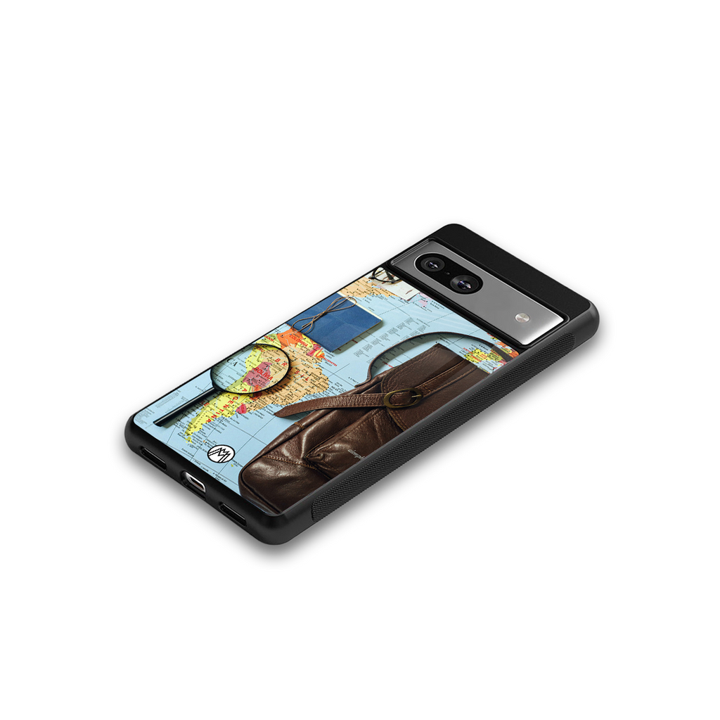 wanderlust back phone cover | glass case for Google Pixel 7