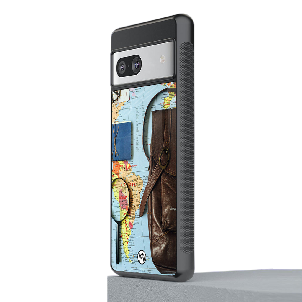 wanderlust back phone cover | glass case for Google Pixel 7