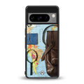 wanderlust back phone cover | glass case for google pixel 8 pro