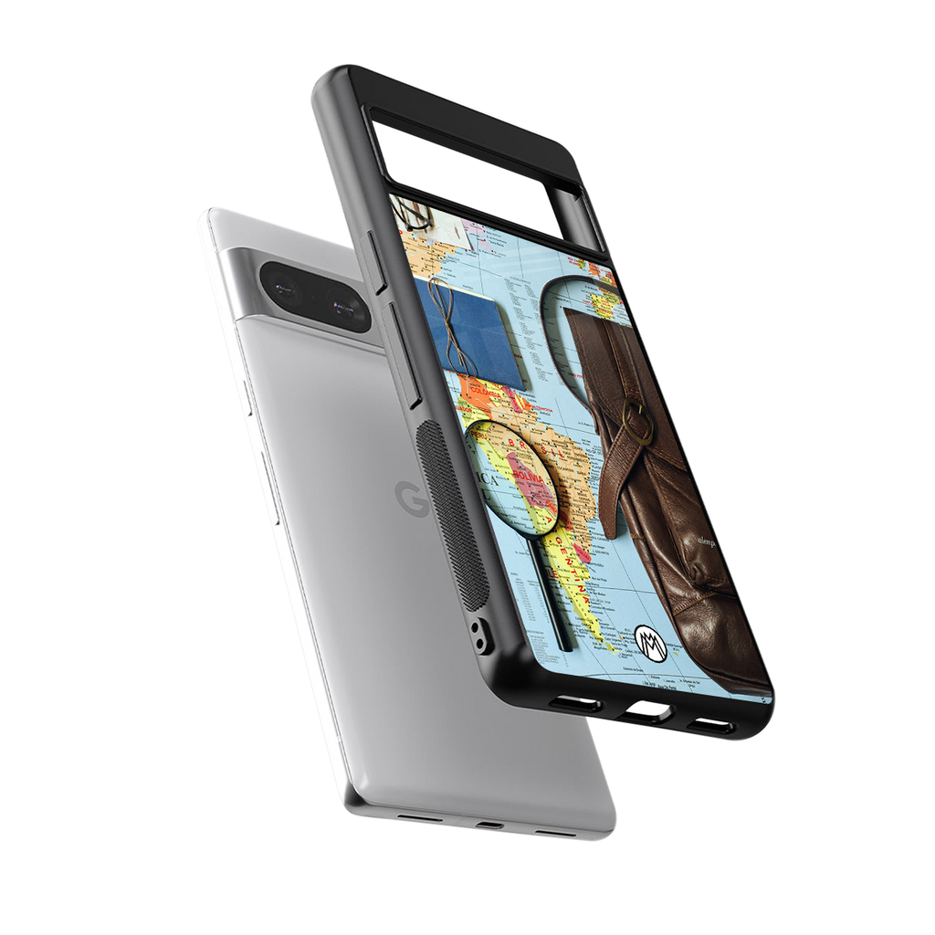 wanderlust back phone cover | glass case for Google Pixel 8
