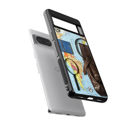 wanderlust back phone cover | glass case for Google Pixel 8