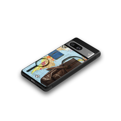 wanderlust back phone cover | glass case for Google Pixel 8