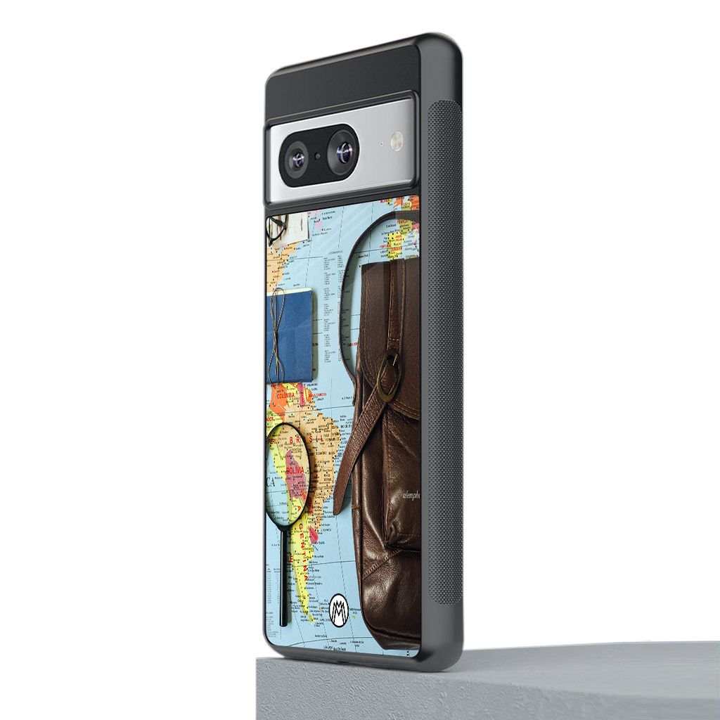wanderlust back phone cover | glass case for Google Pixel 8