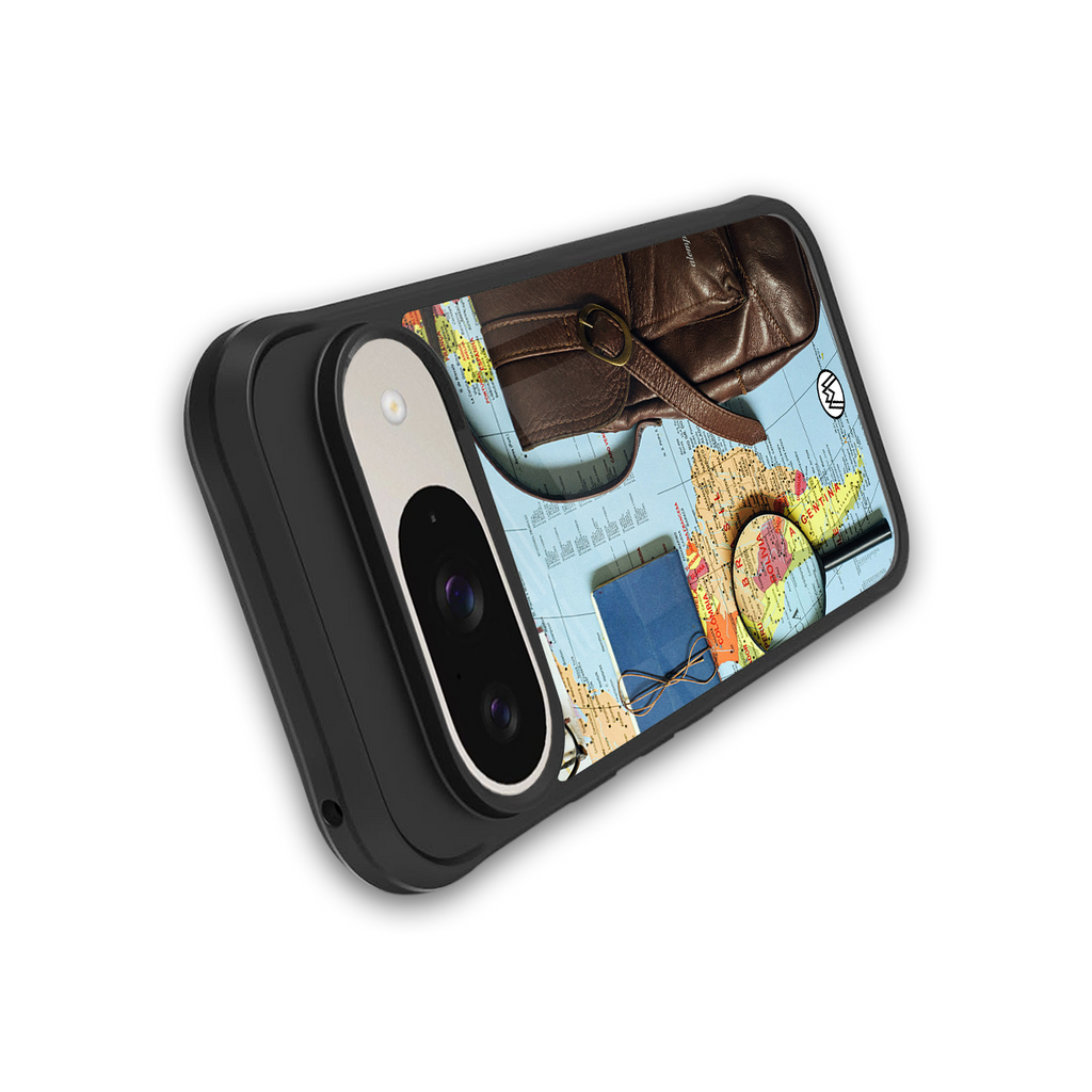 wanderlust back phone cover | glass case for google pixel 9
