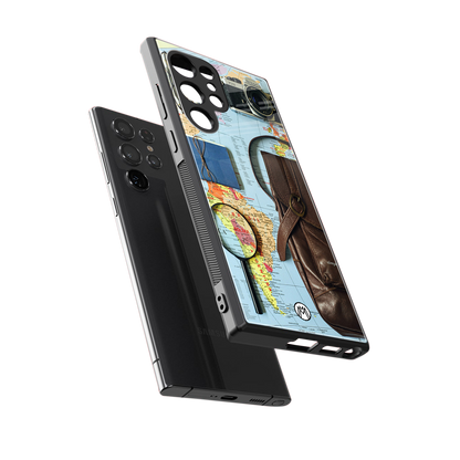wanderlust back phone cover | glass case for samsung galaxy s24 ultra