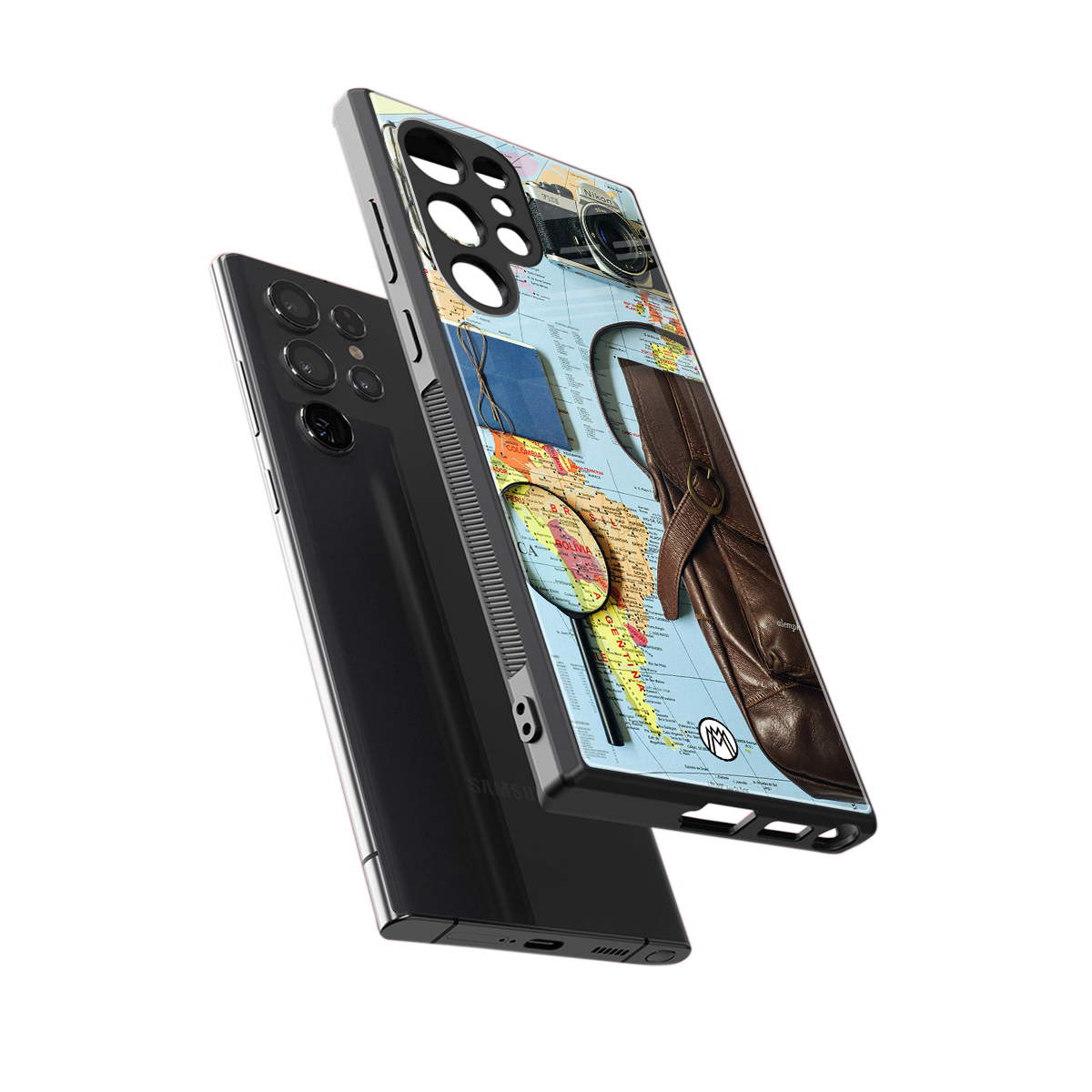 wanderlust back phone cover | glass case for samsung galaxy s23 ultra