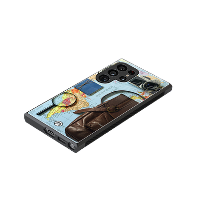 wanderlust back phone cover | glass case for samsung galaxy s24 ultra