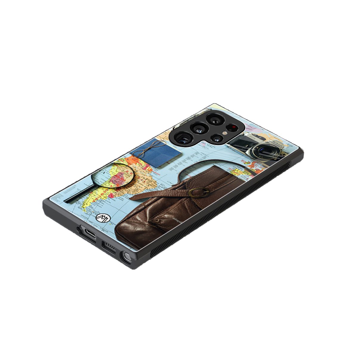 wanderlust back phone cover | glass case for samsung galaxy s23 ultra