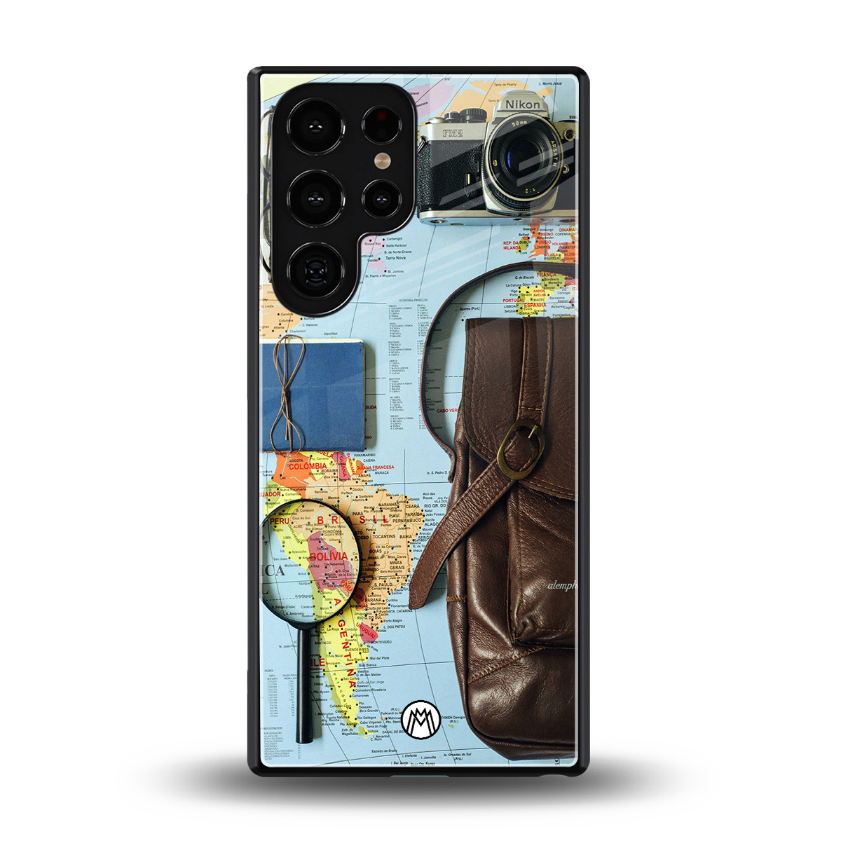 wanderlust back phone cover | glass case for samsung galaxy s25 ultra