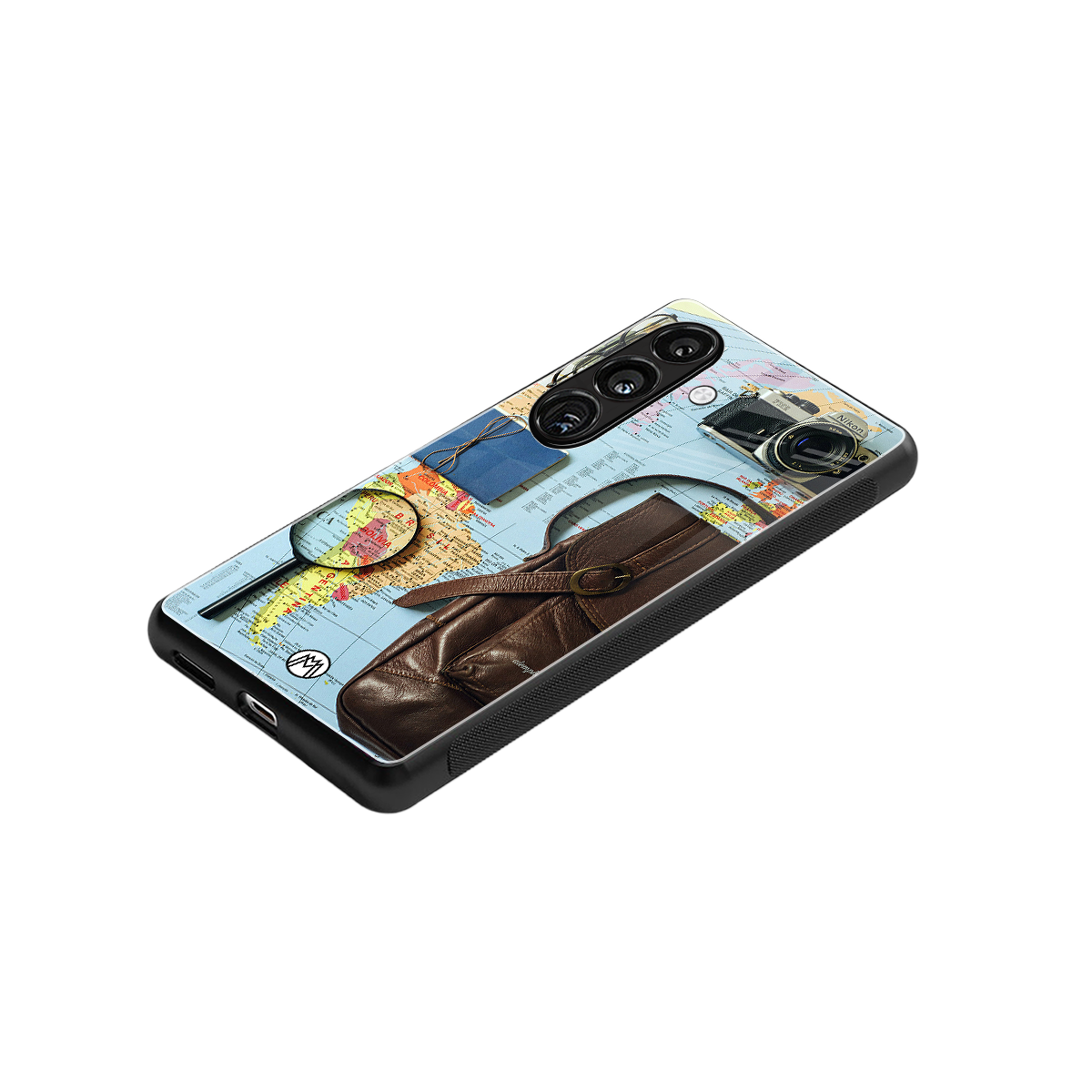 wanderlust back phone cover | glass case for samsung galaxy s23 plus