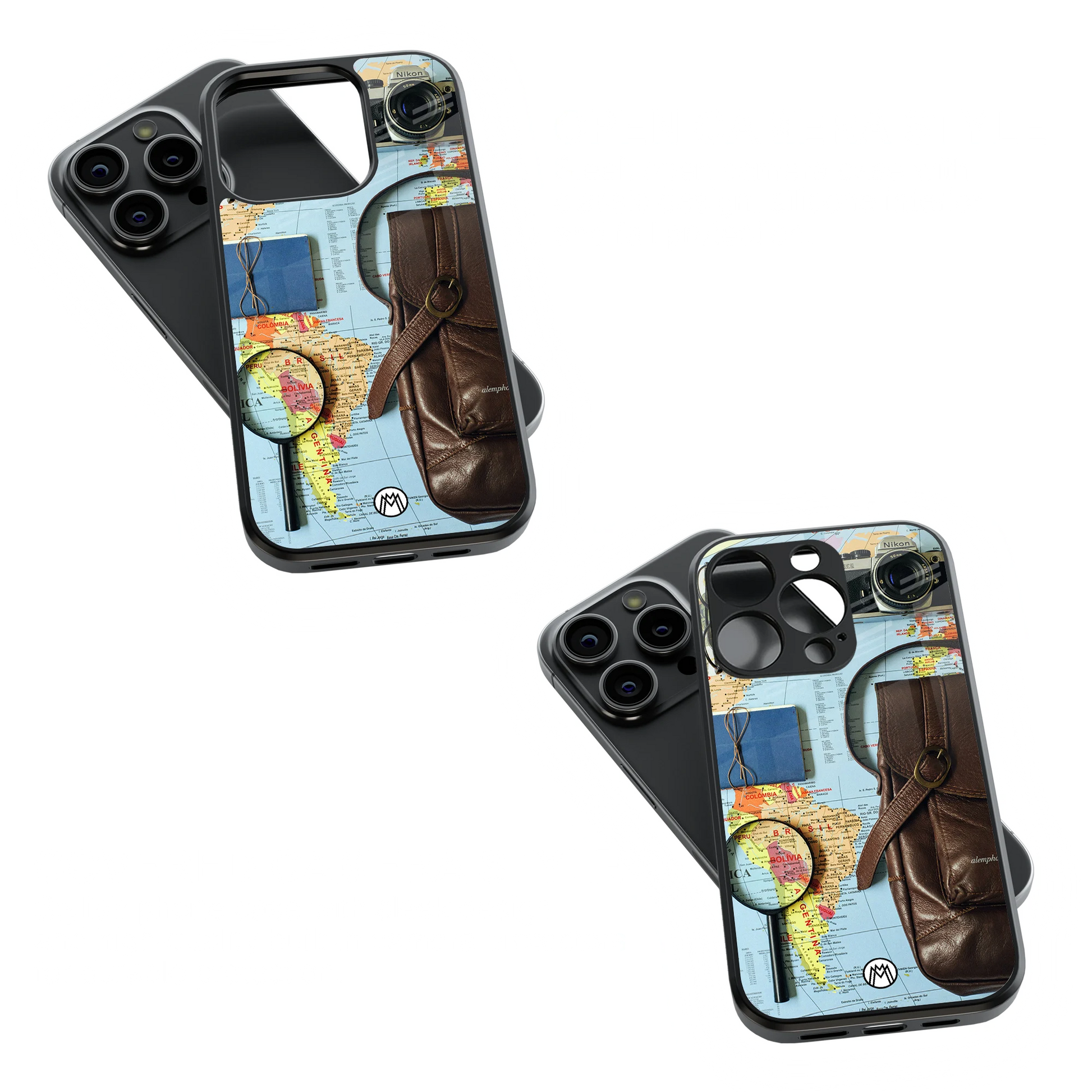 Trendy Glass Back Mobile Case for iPhone, Samsung, Redmi, OnePlus, Google Pixel, Motorola