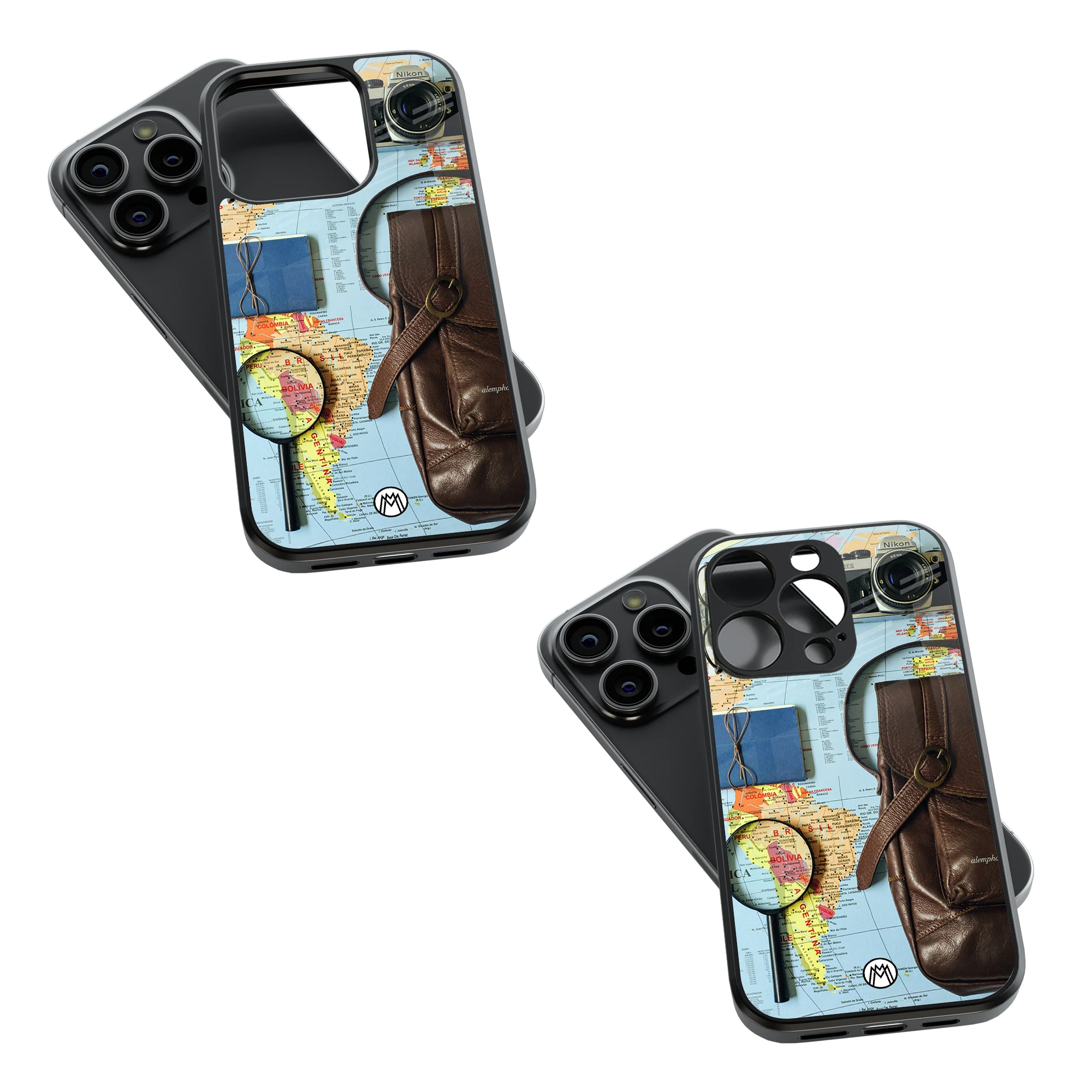 Trendy Glass Back Mobile Case for iPhone, Samsung, Redmi, OnePlus, Google Pixel, Motorola