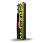 warning back phone cover | glass case for iphone 13 pro max