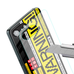 warning back phone cover | glass case for iphone 16e