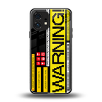 warning back phone cover | glass case for nothing phone 1