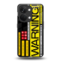 warning back phone cover | glass case for oneplus nord 3