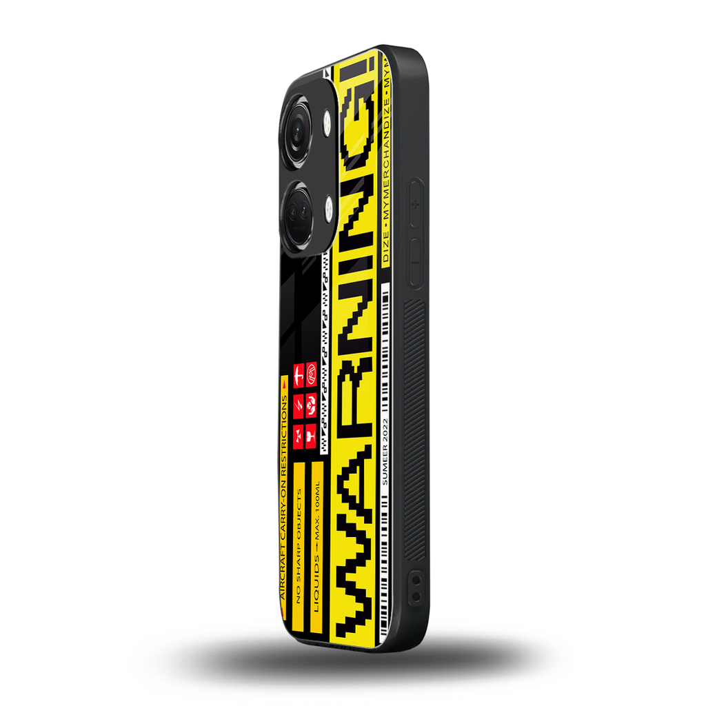warning back phone cover | glass case for oneplus nord 3