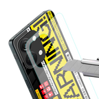 warning back phone cover | glass case for oneplus nord 3