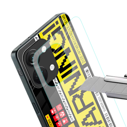 warning back phone cover | glass case for oneplus nord 3