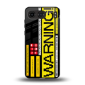 warning back phone cover | glass case for oneplus nord 4