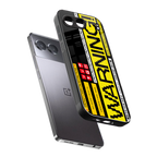 warning back phone cover | glass case for oneplus nord 4