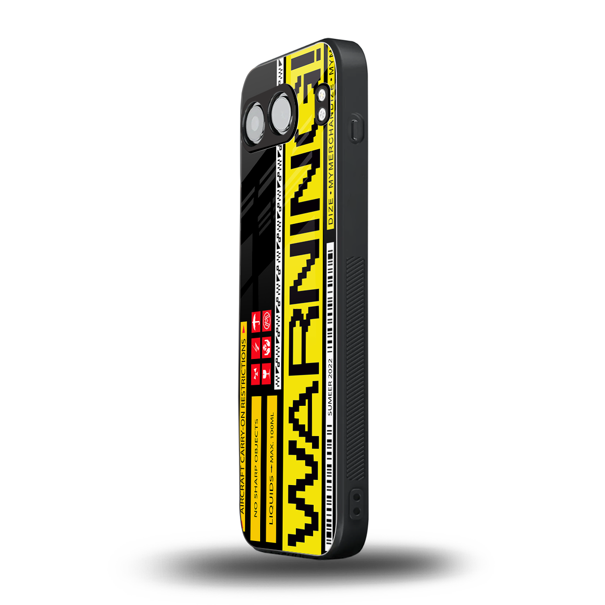 warning back phone cover | glass case for oneplus nord 4