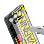 warning back phone cover | glass case for oneplus nord 4