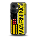 warning back phone cover | glass case for oneplus nord ce 3