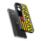 warning back phone cover | glass case for oneplus nord ce 3