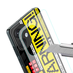 warning back phone cover | glass case for oneplus nord ce 3