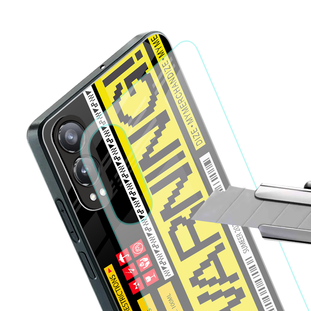 warning back phone cover | glass case for oneplus nord ce 4 lite