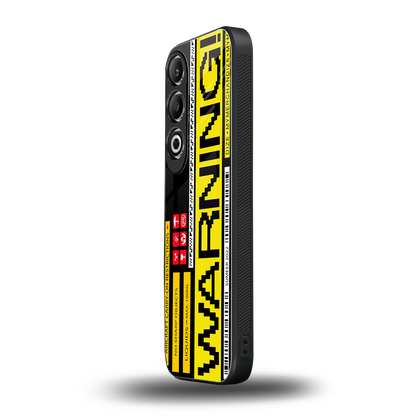 warning back phone cover | glass case for oneplus nord ce 4