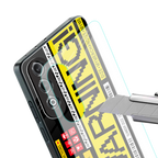 warning back phone cover | glass case for oneplus nord ce 4