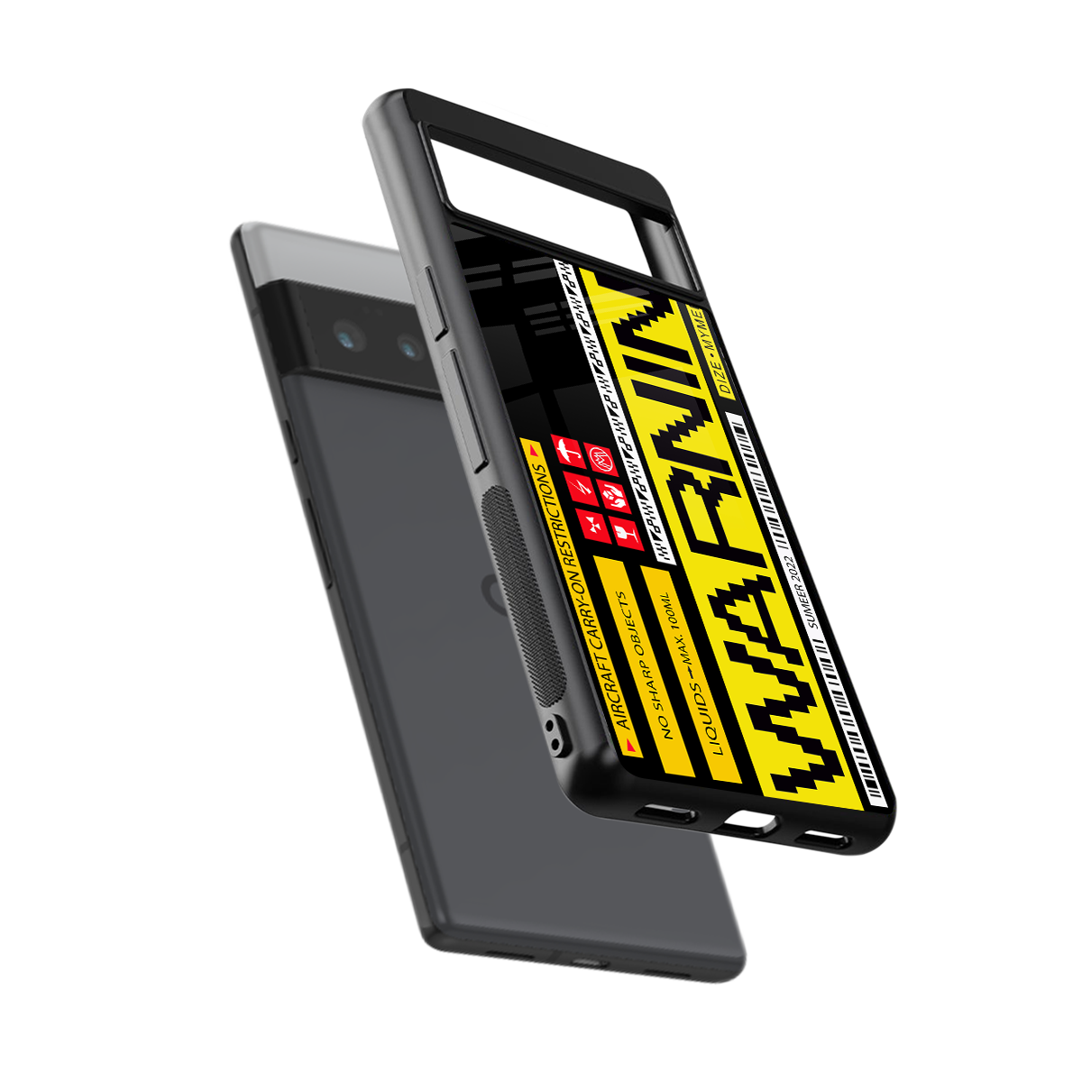 warning back phone cover | glass case for google pixel 6 pro