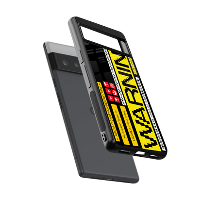 warning back phone cover | glass case for google pixel 6 pro