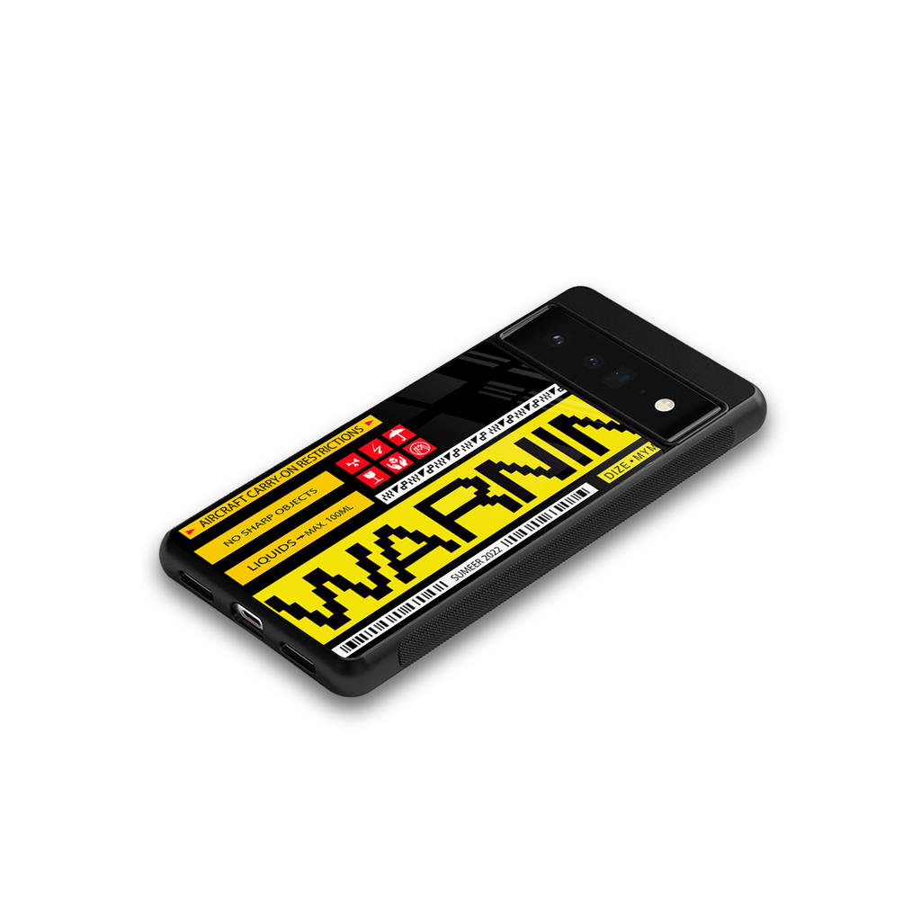 warning back phone cover | glass case for google pixel 6 pro