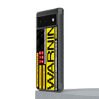 warning back phone cover | glass case for google pixel 6